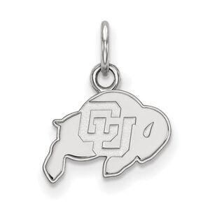 10k White Gold U of Colorado XS (Tiny) Charm or Pendant